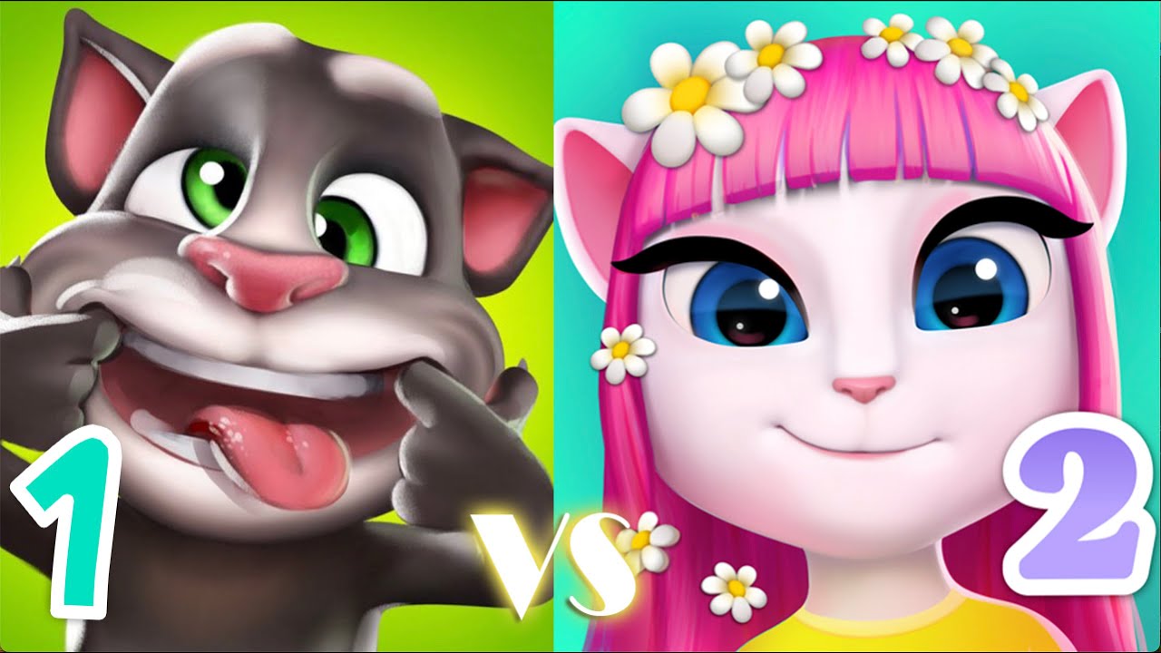 My talking Tom VS  My talking Angela 2 | Who the best?
