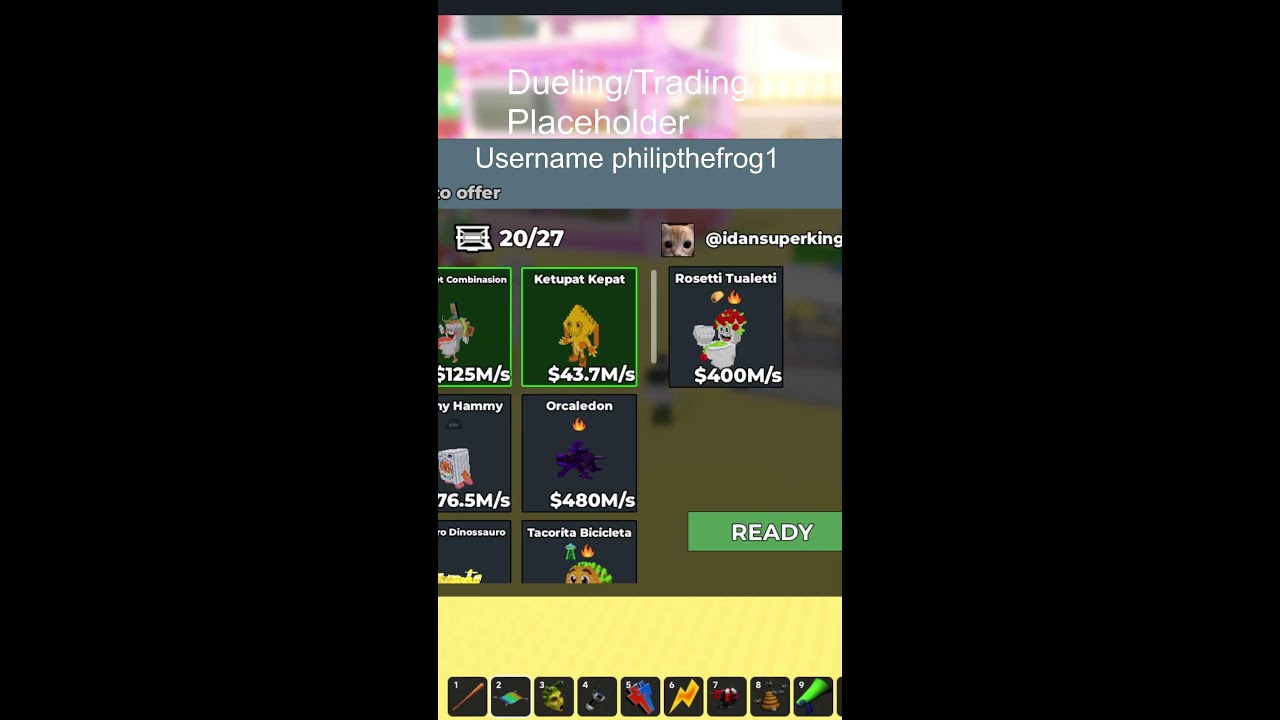 Trading-Dueling ''steal a brainrot
