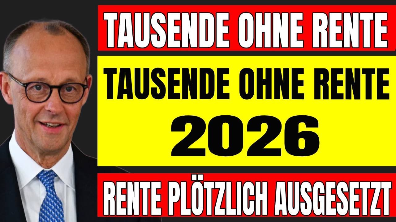 🚨 Rente Januar 2026: Zahlungen ausgesetzt &ndash; Tausende Rentner von neuer EU-Richtlinie betroffen