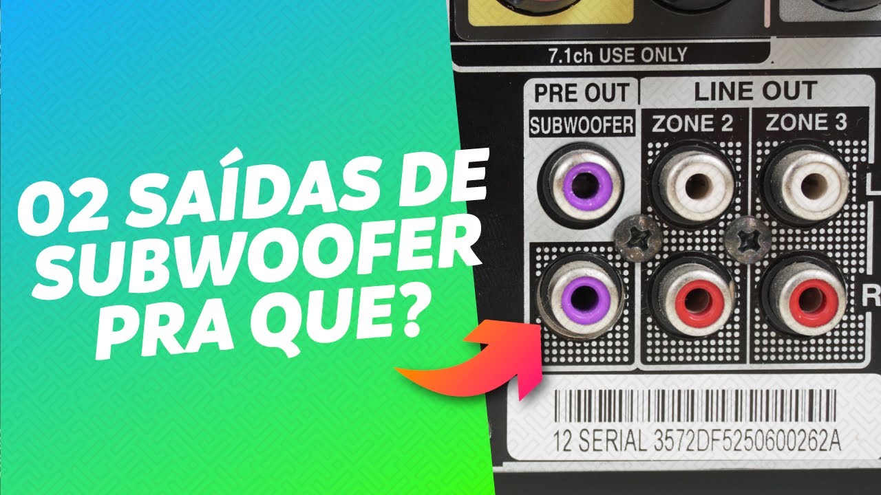 PARA QUE SERVEM DUAS SA&Iacute;DAS DE SUBWOOFER NO RECEIVER? | AUDIO PRIME