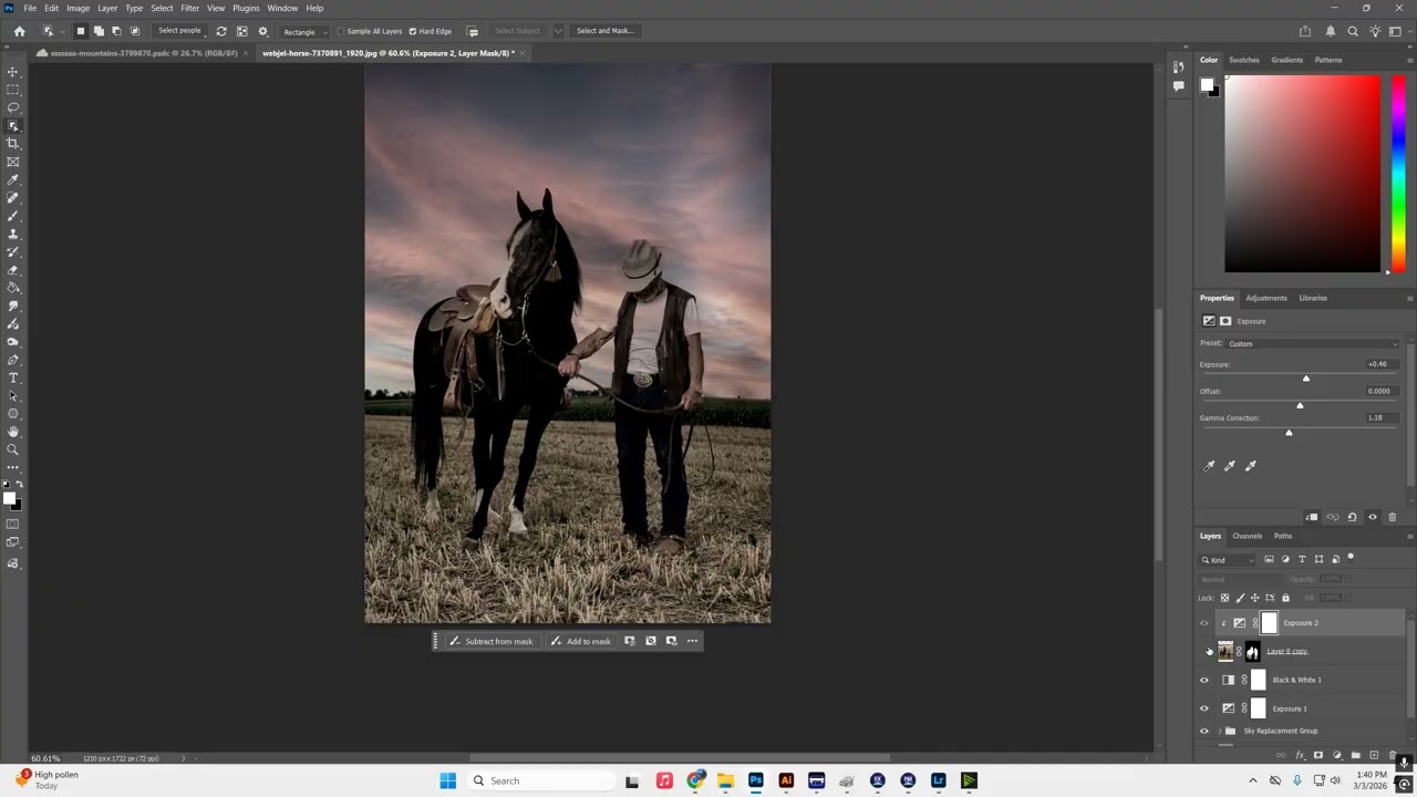 Photo Manipulation: Adjustment Layers