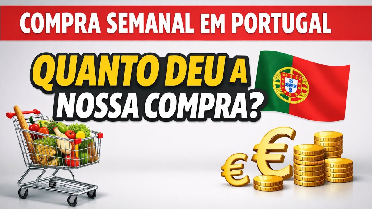 Compra semanal Portugal #familiaatipica #portugal #mercadoportugal #mercado europeu 