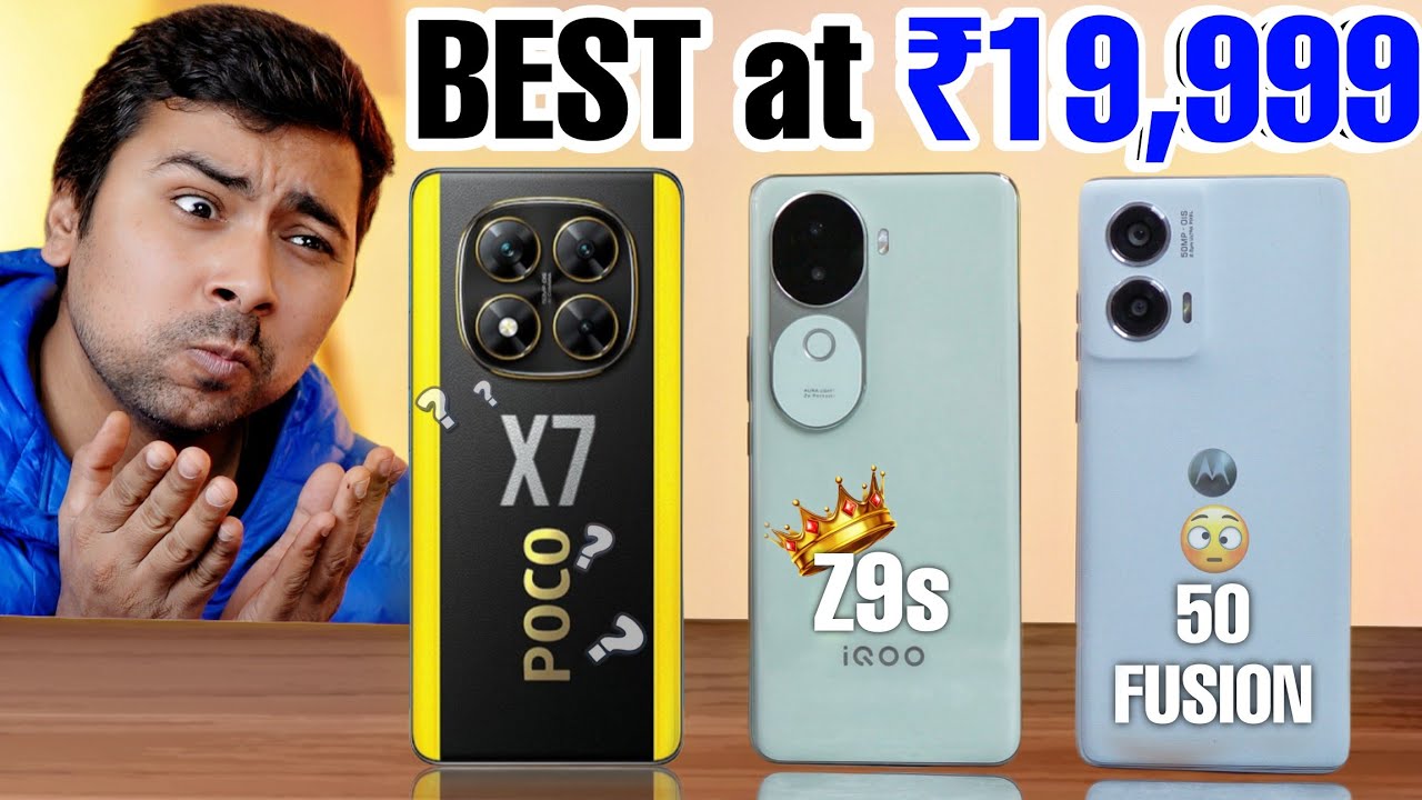 Poco X7 vs Moto edge 50 Fusion vs iQOO Z9s -  The New KING🔥