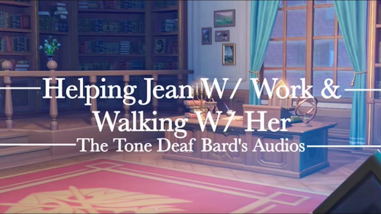 Helping Jean with her work (｡T ω T｡) Genshin Impact Ambient Audio / Ambience ( Scribbling )