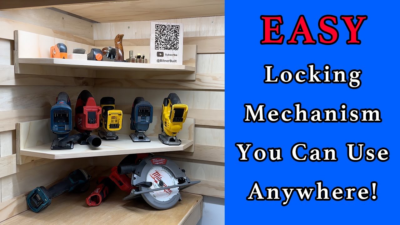 French Cleat Corner Shelves With Locks! Easy, Fast Build!