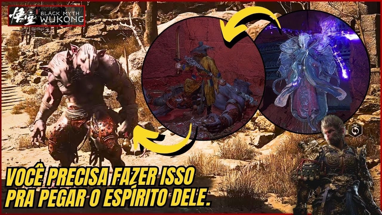 Faça isso pra pegar o Espírito dele - Black Myth Wukong.