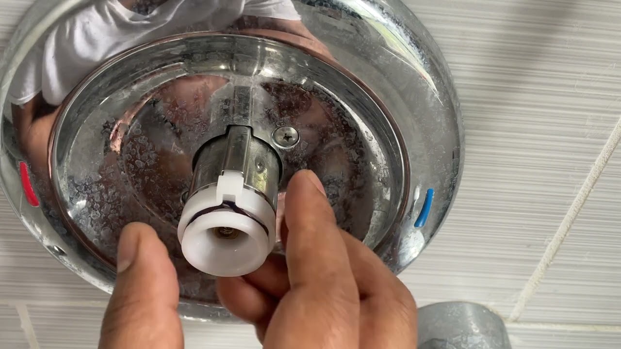 How to adjust temperature for Moen shower diversion valve part 2