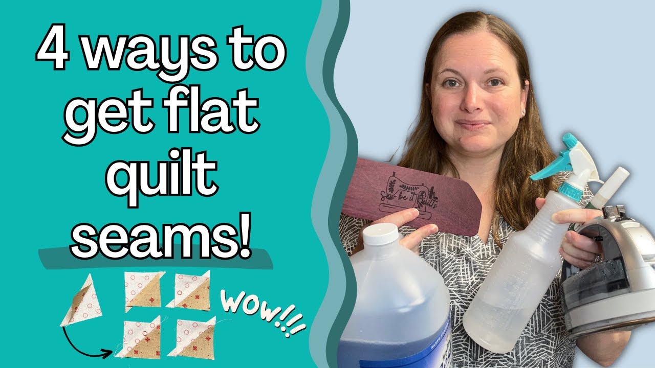 Get Flat Quilt Seams EVERY TIME!!! Even on the TINIEST Fabric Pieces