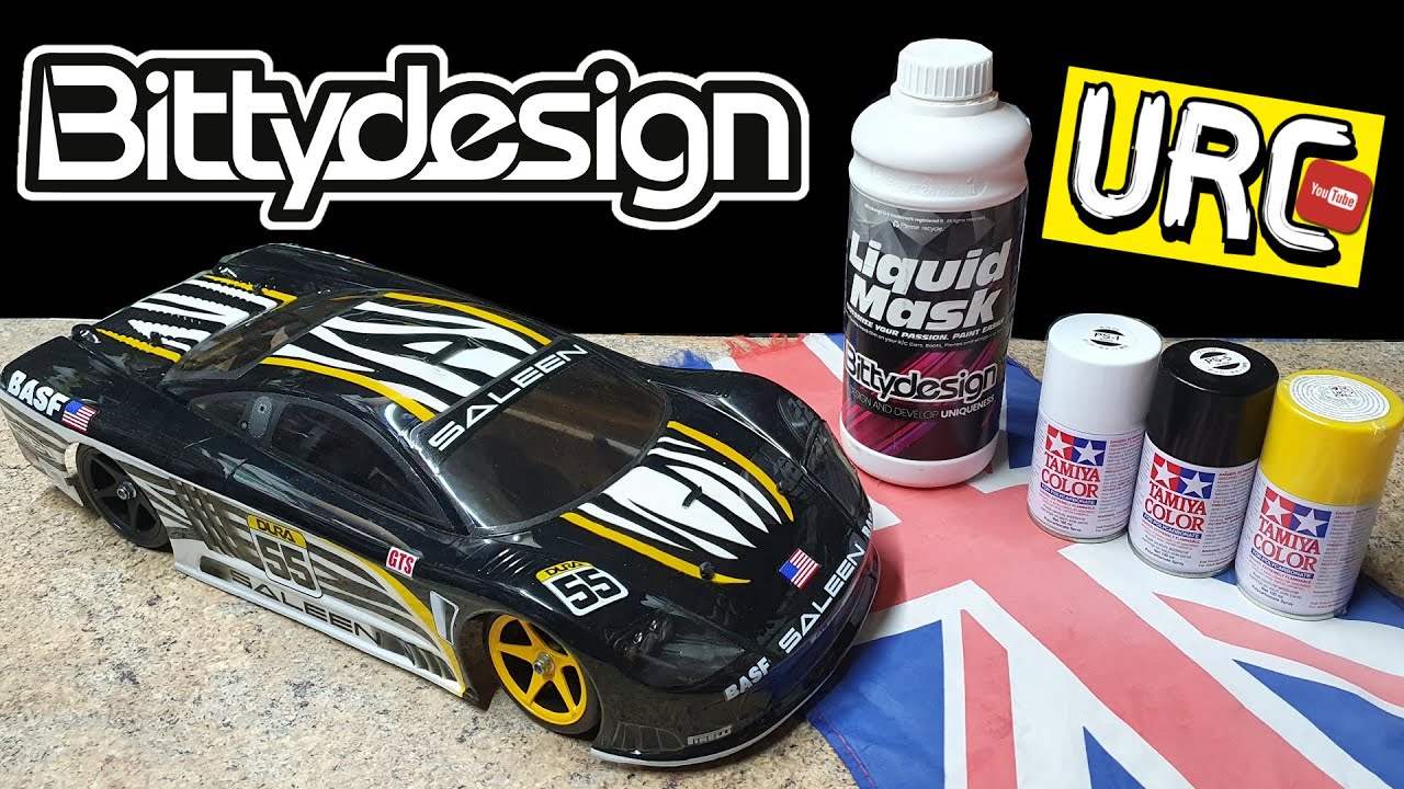 How to paint Bittydesign Liquid Mask bodyshell, Tamiya, HPI, Kyosho and more.