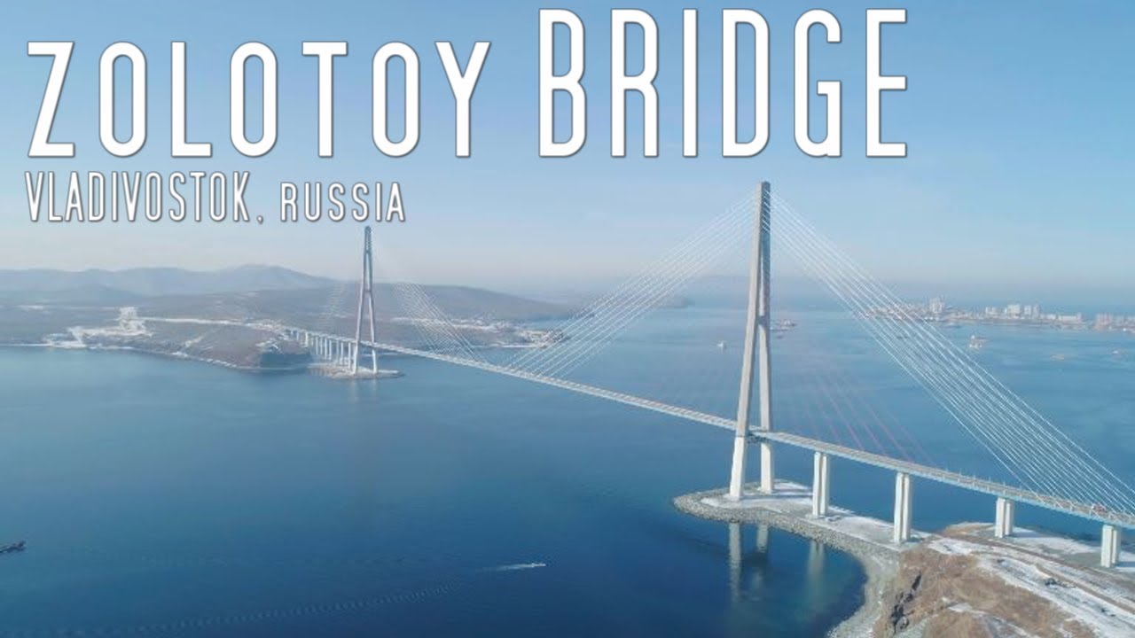 Crossing Zolotoy Bridge: Thrilling 4K Aerial Journey in Vladivostok, Russia