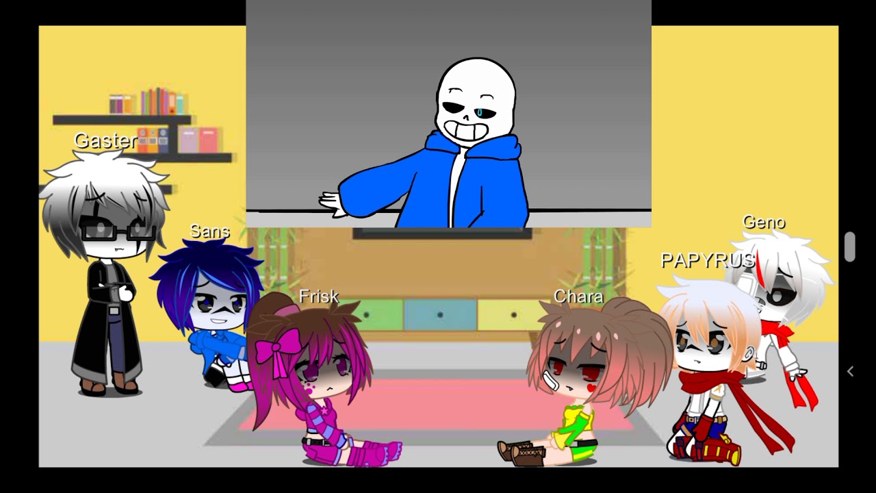 Реакция персонажей андертейла на Glichtale S1 EP4 