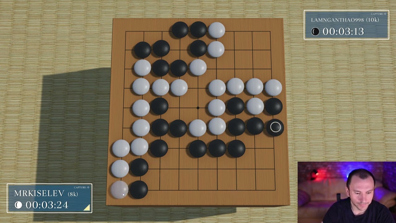 1050-я игра в Го (бадук), 9x9 на сервере OGS / против lamnganthao998 [10k]