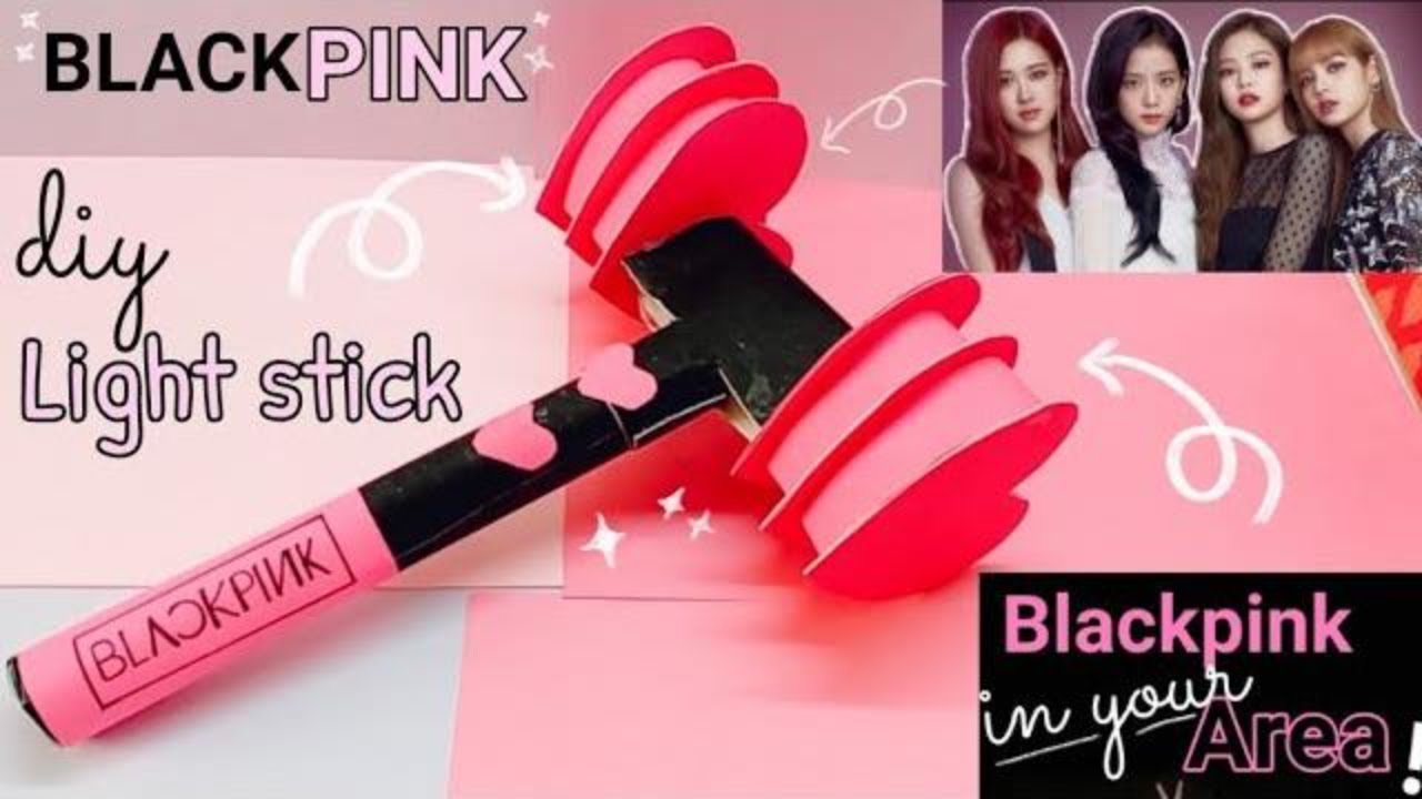 how to make blackpink lightstick //  DIY BI ping pong  #Lalisa #rose #jisoo #jennie