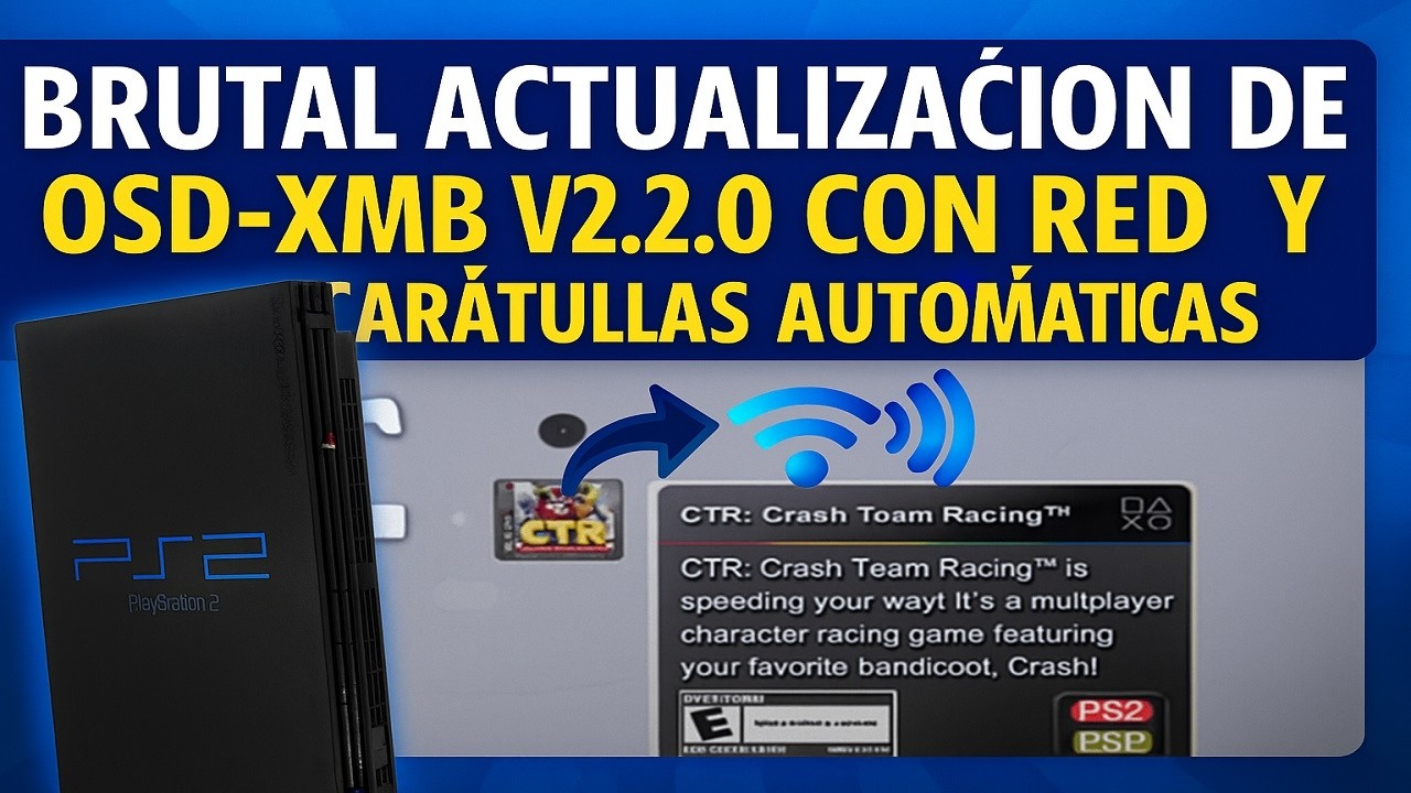 🔥UPDATE OSD XMB 2.2.0 | interfaz PS2 estilo PS3/PSP con descargas por red 🚀C&oacute;mo instalar paso a paso