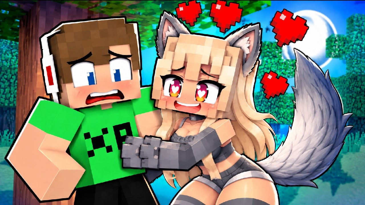 SZERELMES LETTEM EGY V&Eacute;RFARKAS L&Aacute;NYBA A MINECRAFT-BAN! 😱