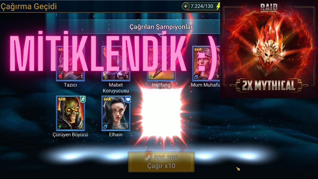 2x Kırmızı Taş Açma Etkinliğinde Mitik Şampiyonu Aldık!