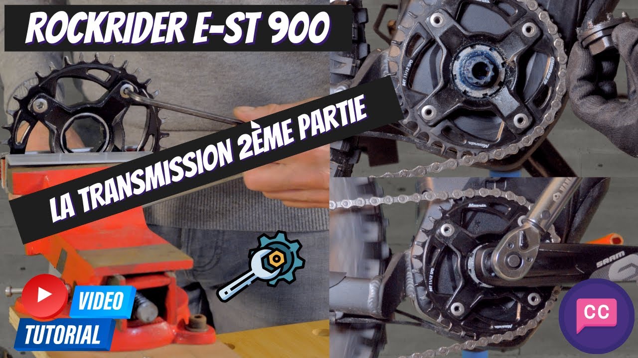 La transmission 2/3: Démonter et changer la couronne sur le Rockrider e-ST 900. 