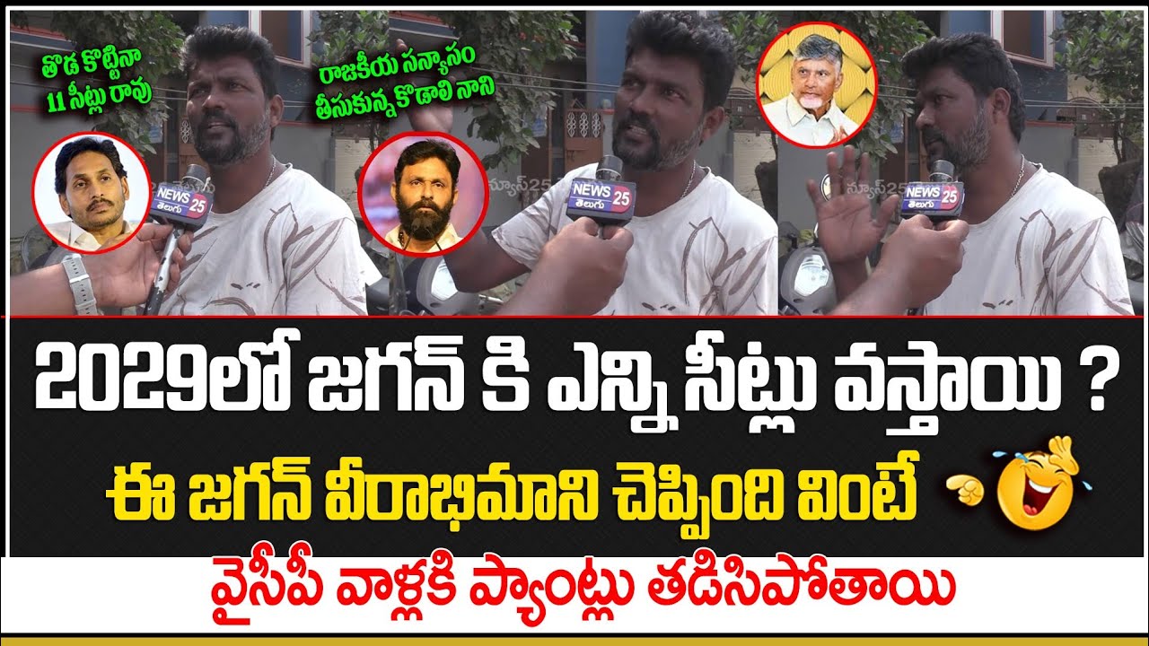 వైసీపీ వాళ్లని బ్యాటింగ్ ఆడేసిన జగన్ వీరాభిమాని | Jagan Fan funny Comments On Jagan