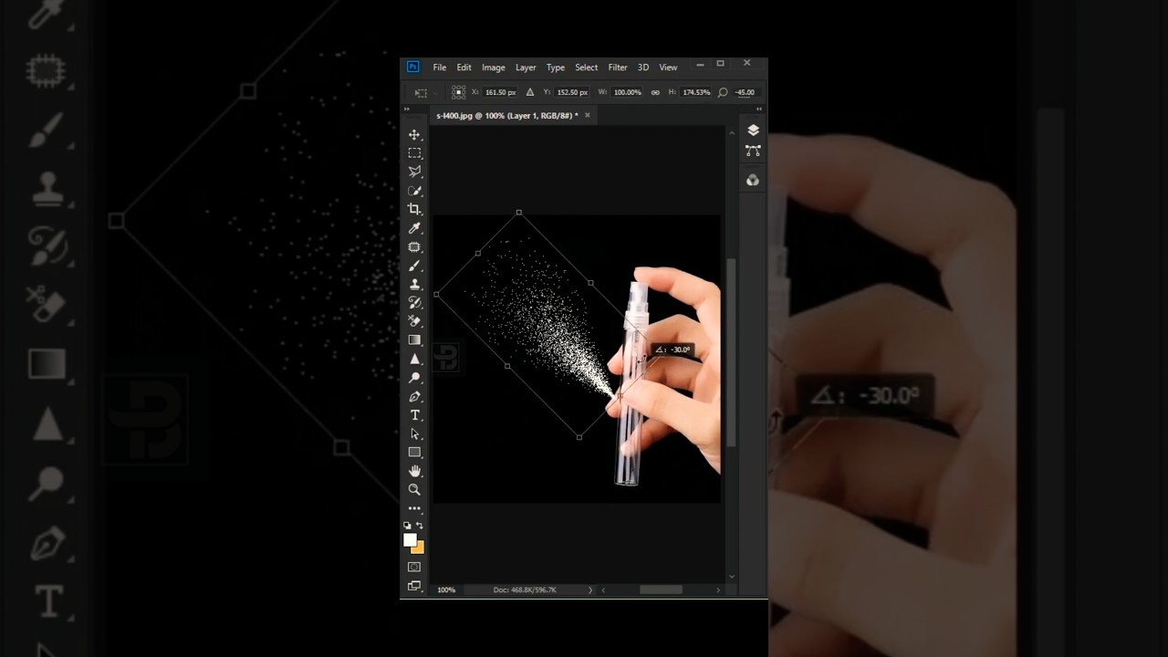 Perfume Spray Effect in Photoshop | Easy Step-by-Step Tutorial! 