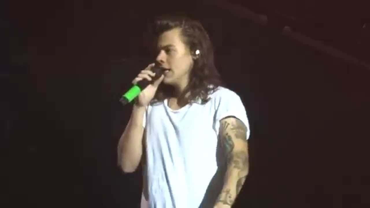 One Direction - Harry talking - OTRA October 18th, Dublin