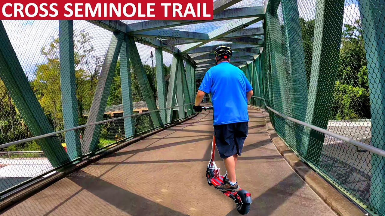 Riding the Cross Seminole Trail in Longwood, Florida
