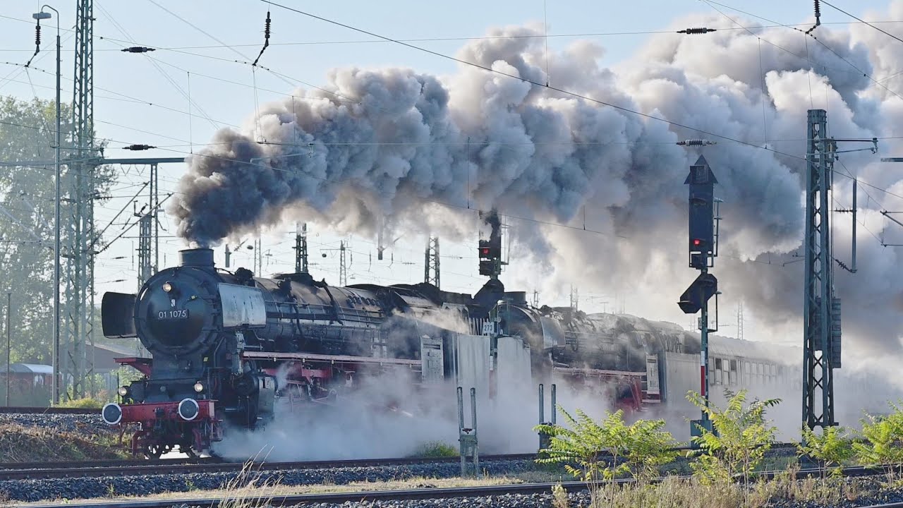 ドイツ01形100周年ツアー【重連編】100 Jahre Br 01 und Wiedersehen nach 50 Jahren 01 1104, 01 1075