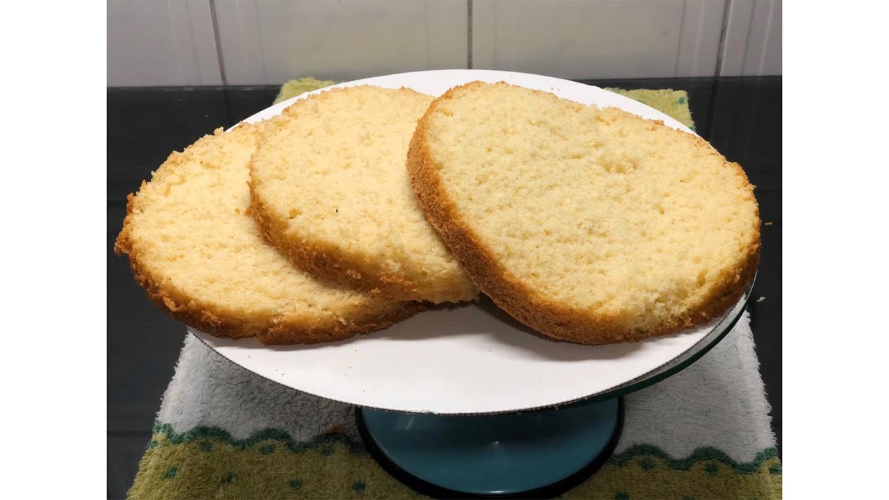 O PÃO DE LÓ DE 3 OVOS QUE EU UTILIZO NOS BOLOS