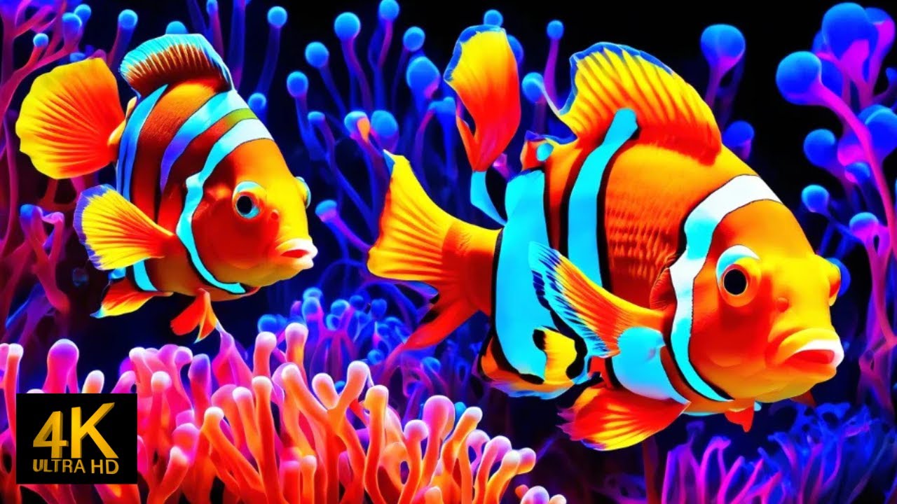 The Best 4K Aquarium – Soothing Jellyfish & Reef Fish with Sleep Music for Deep Relaxation
