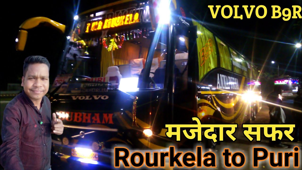 Volvo bus journey | Rourkela To Puri VolvoBus Journey |B9R Annapurna bus | @200Journeys