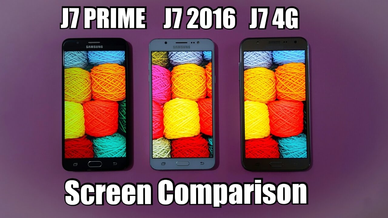 Samsung J7 Prime vs J7 (2016) vs J7 4G | Screen Test | TechTag