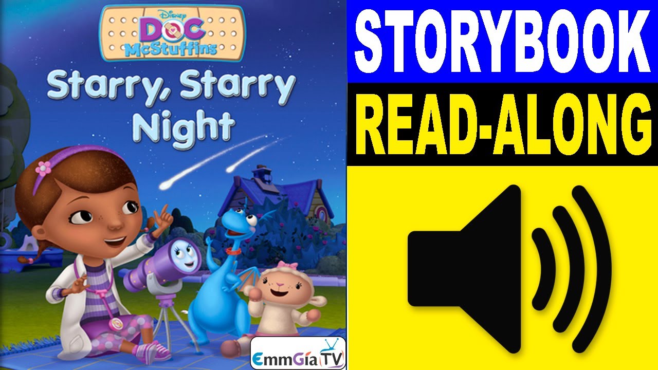 Doc McStuffins Read Along Story book | Read Aloud Story Books for Kids | Starry, Starry Night