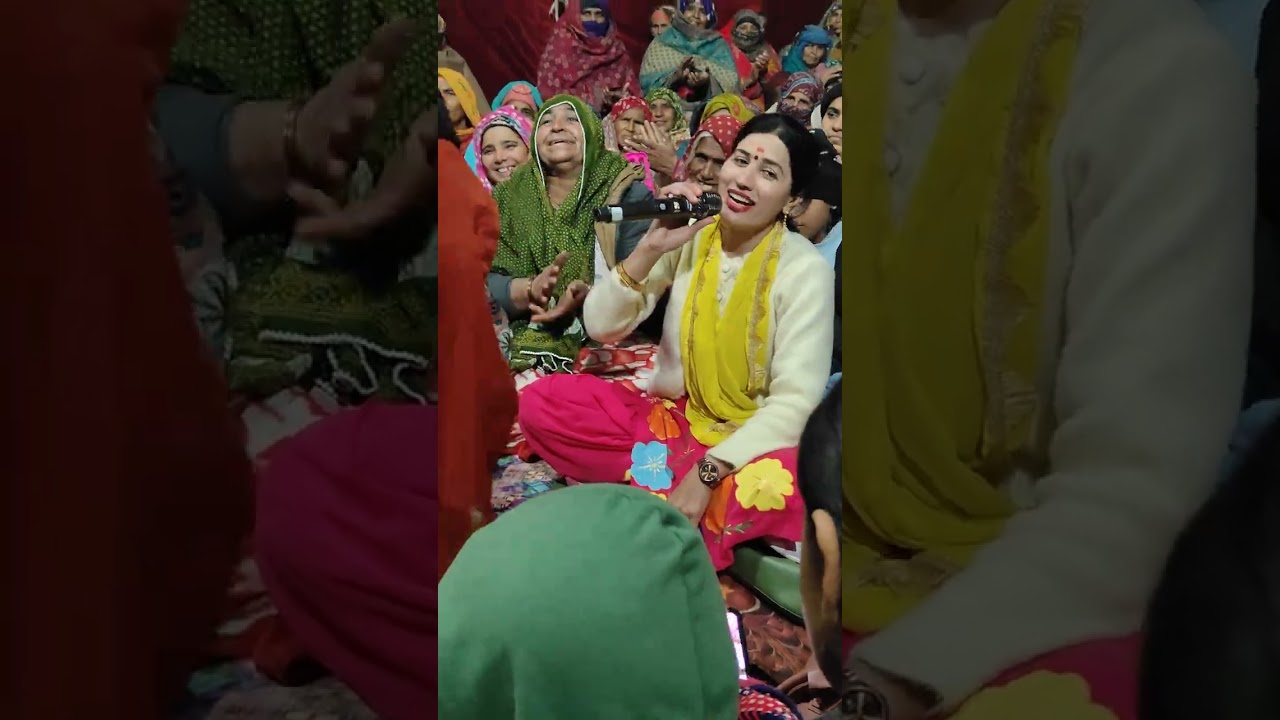 कृष्ण धोखे बाज बैठ लिया गाड़ी मे...भजन में खूब जी तोड़ के नाची बुआ जी🌺🌺 खानपुर सत्संग #