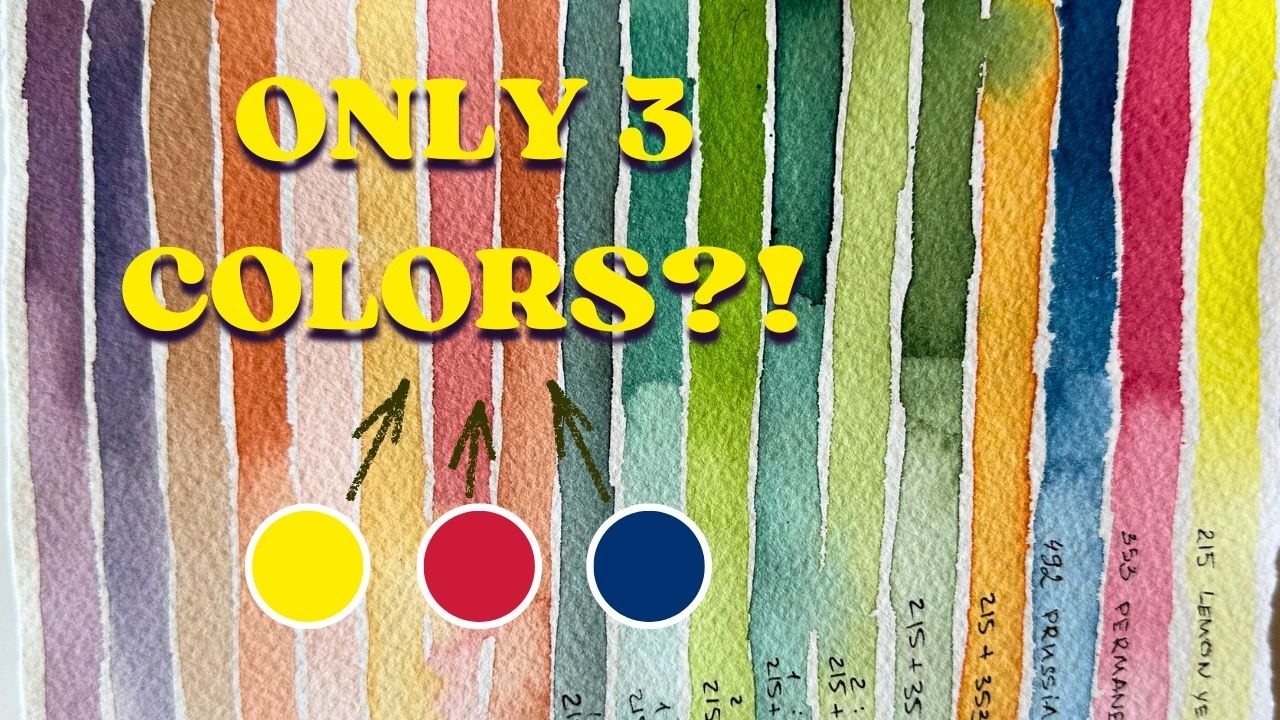 Mix Every Color with Just 3 Watercolors Schmincke Horadam 🎨