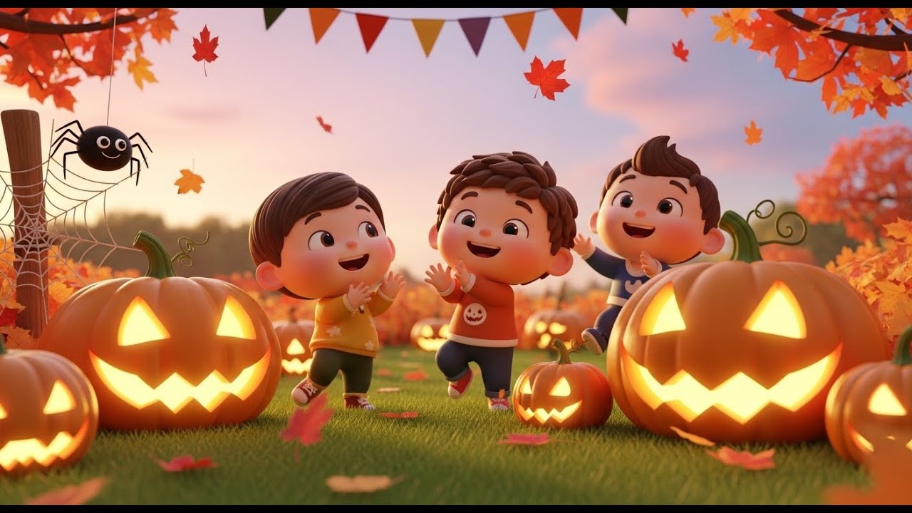 🎃 Pumpkin Patch Party Song 🎶🕸️(Kids Poem)