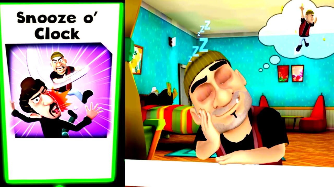 Scary Robber Home Clash - New Update Snooze O Clock All Endings