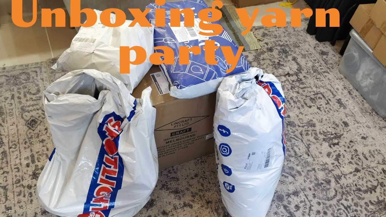 Unboxing yarn party - and I'll bring the cake - yarn cake...