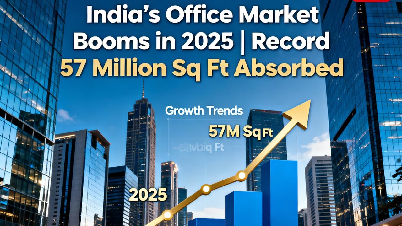 &ldquo;India Real Estate News: Office Leasing Booms in 2025 | Delhi-NCR, Bengaluru on Top| Manoj Rahate 