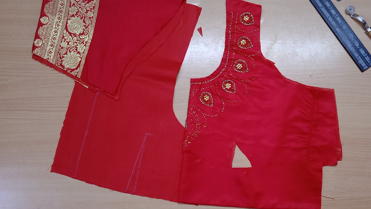 Four Dart Back hook Blouse Stitching tutorial