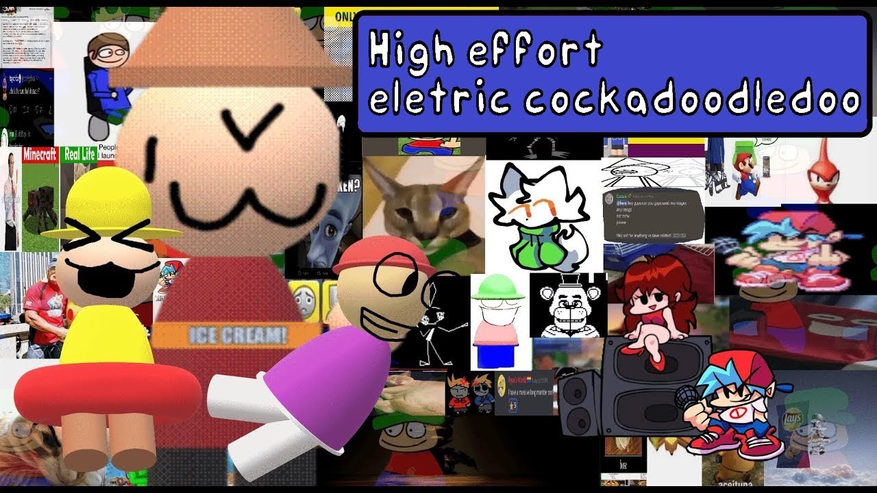 High Effort eletric cockadoodledoo | FridayNightFunkin'  Dave and Bambi 3.0 Scrapped Contents