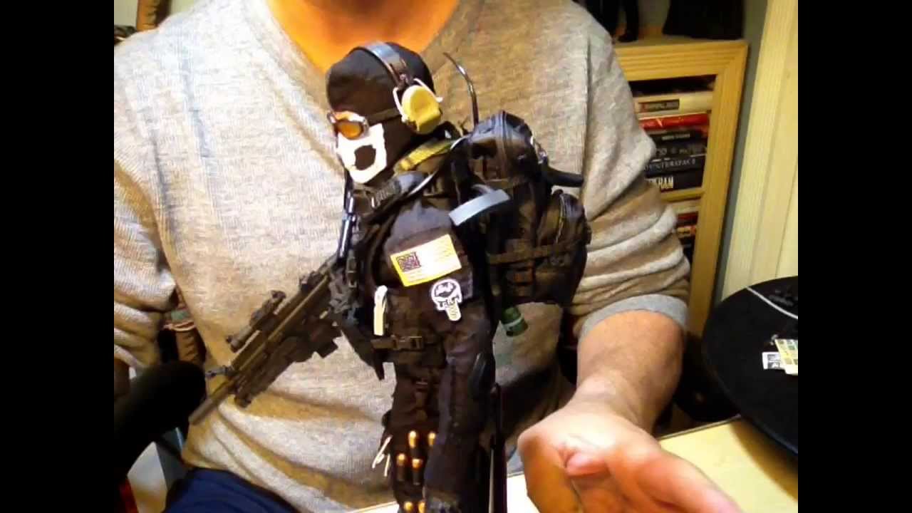 PART II  CALL OF DUTY GHOST CUSTOM KITBASH 1/6 SCALE