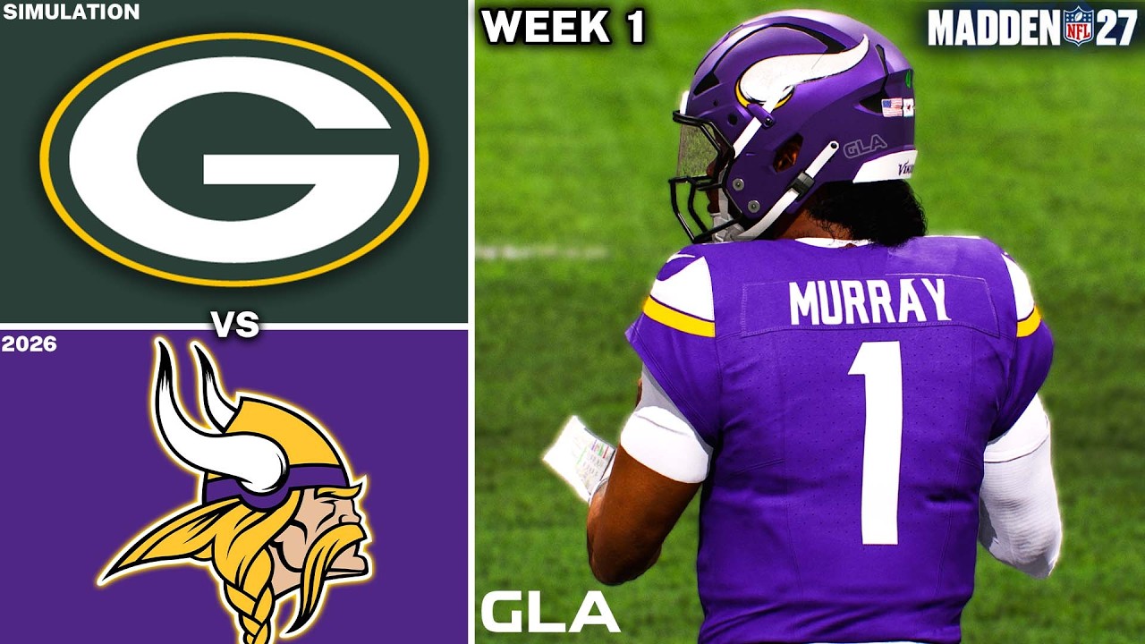 Vikings vs. Packers Week 1 Simulation | Madden NFL 27 PS5