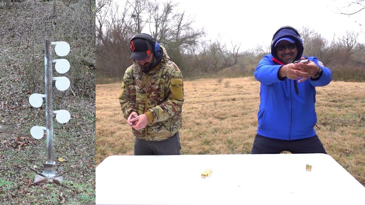 Dueling tree with cheap pistols | Special Forces Sniper vs. Pro Shooter