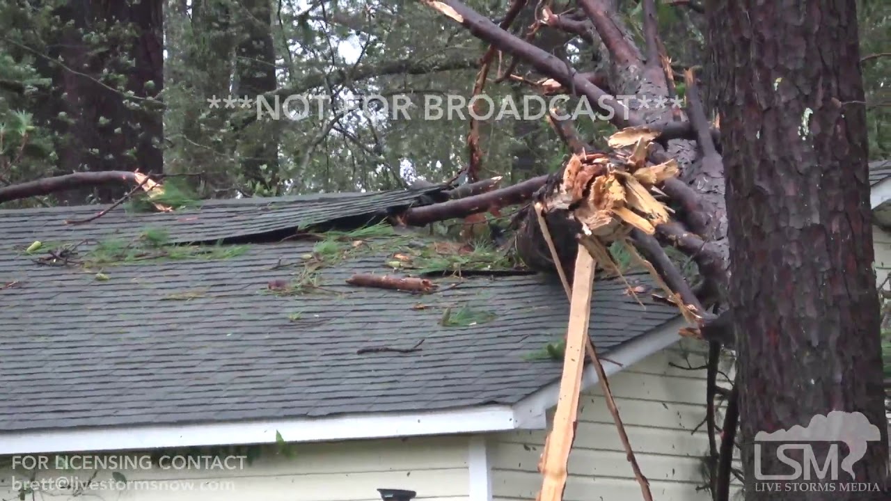 9 14 18 Kings Grant, NC Fallen Trees and High Wind Damage Homes And Cars