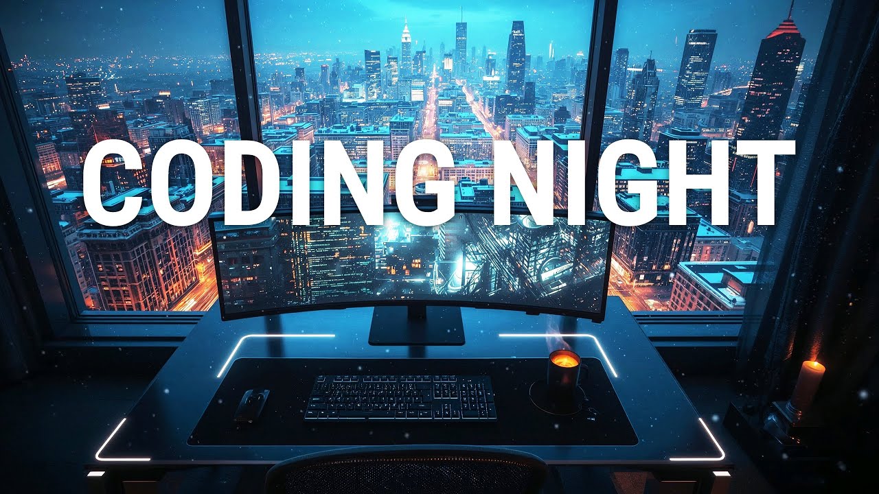 Night City Coding — 8 Hours Deep Focus Minimal Techno