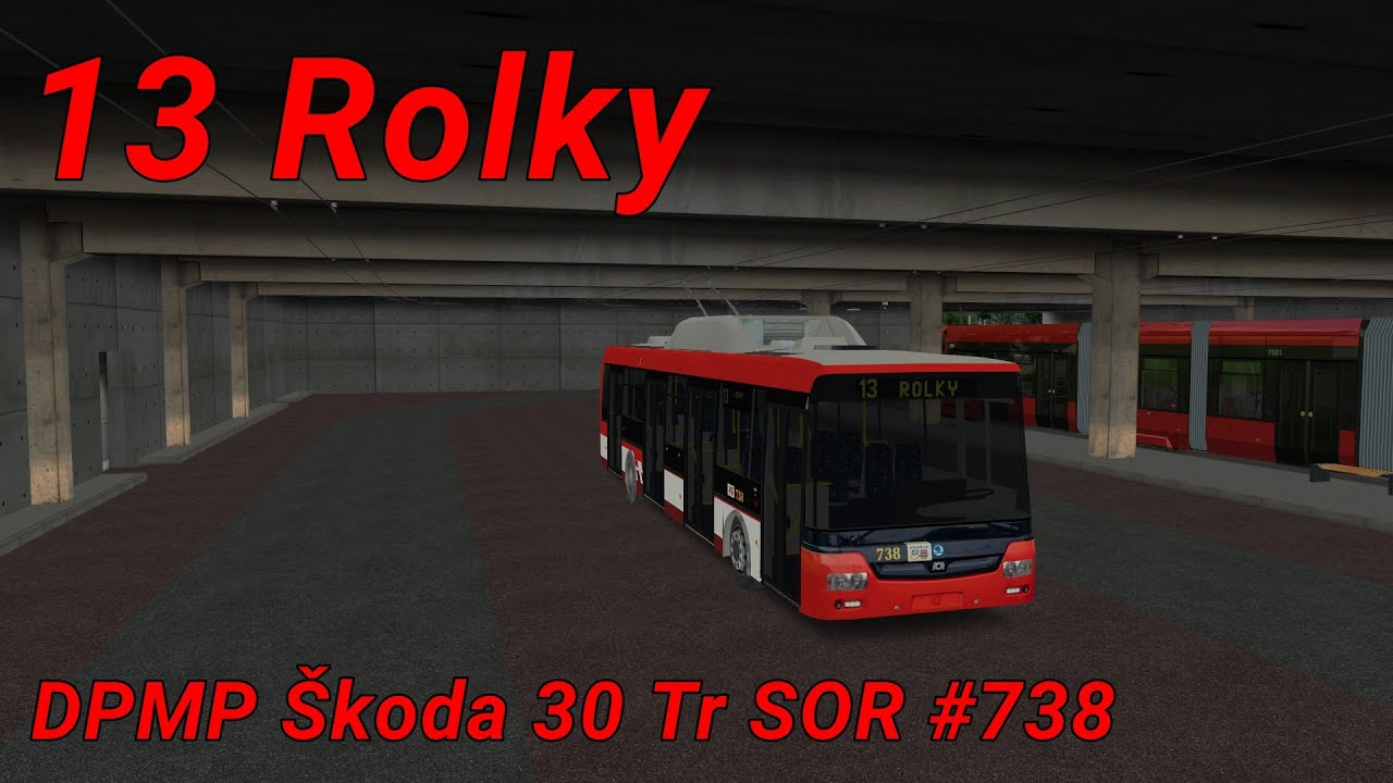 Simt Simulator - Škoda 30Tr SOR č. 738 - L 13 Rolky