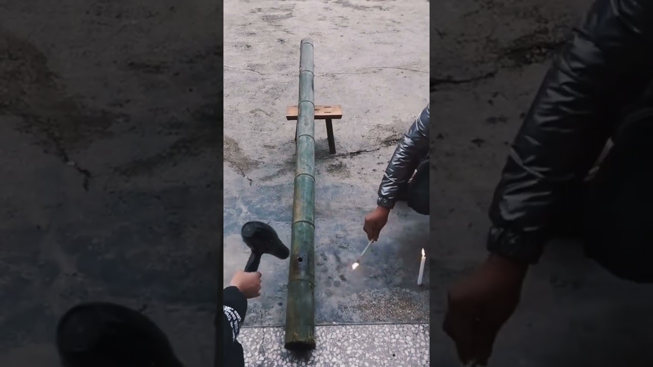 Air bamboo canon #shorts #diy