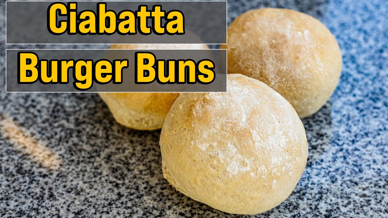 Rustikale Burger Buns | Ciabatta Rezept | #bbqschwabe