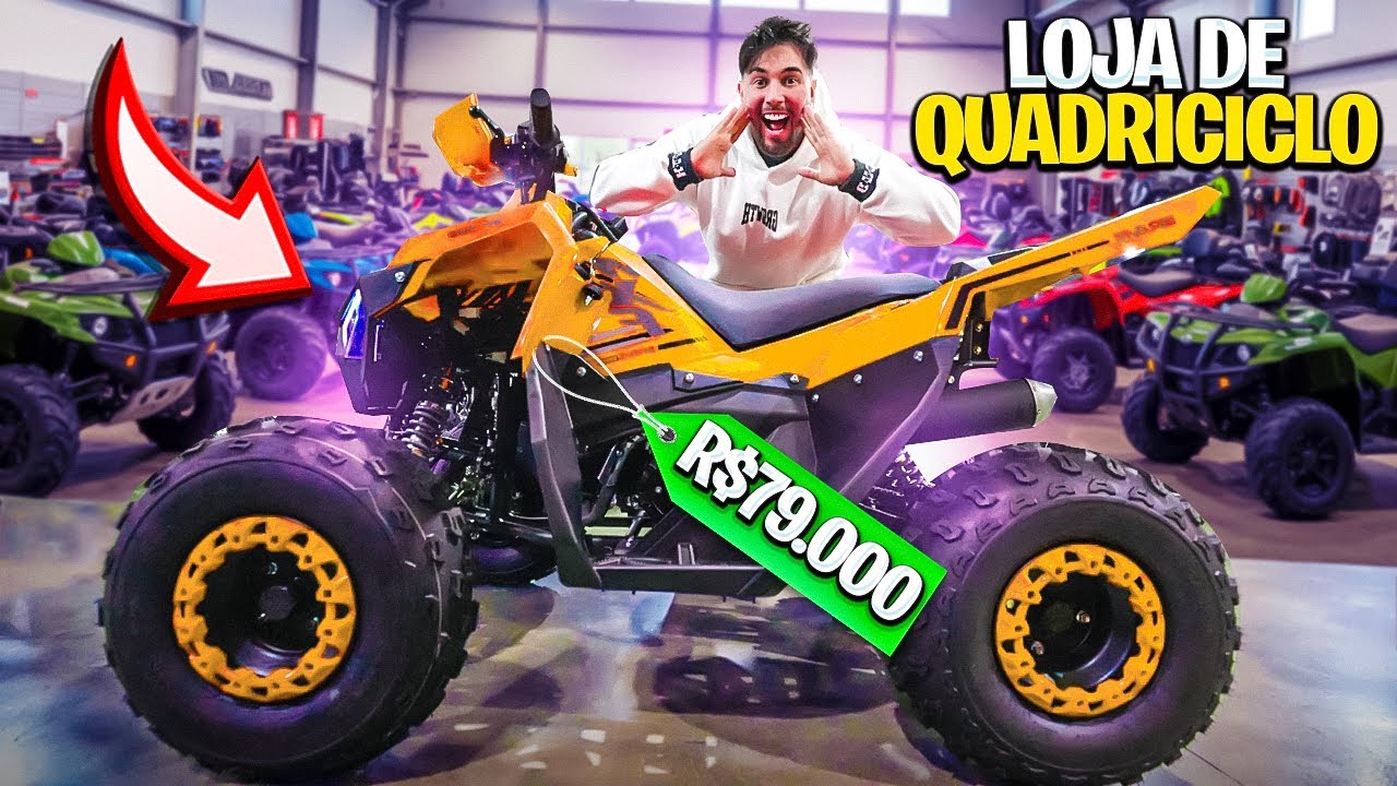 FUI NA LOJA COMPRA MEU NOVO QUADRICICLO !! * agora os grau vai ser epiocooo * 😱