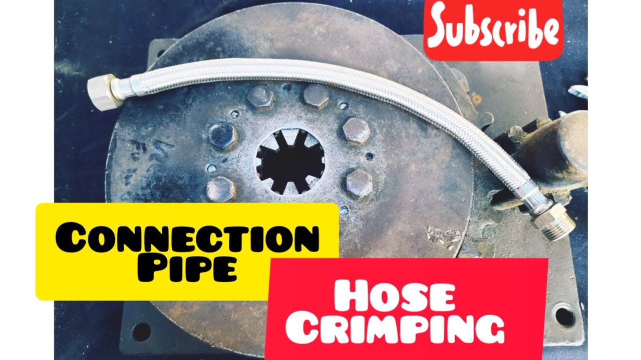 How To Make Connection Pipe | manual hose crimping machine | hose crimping machine information