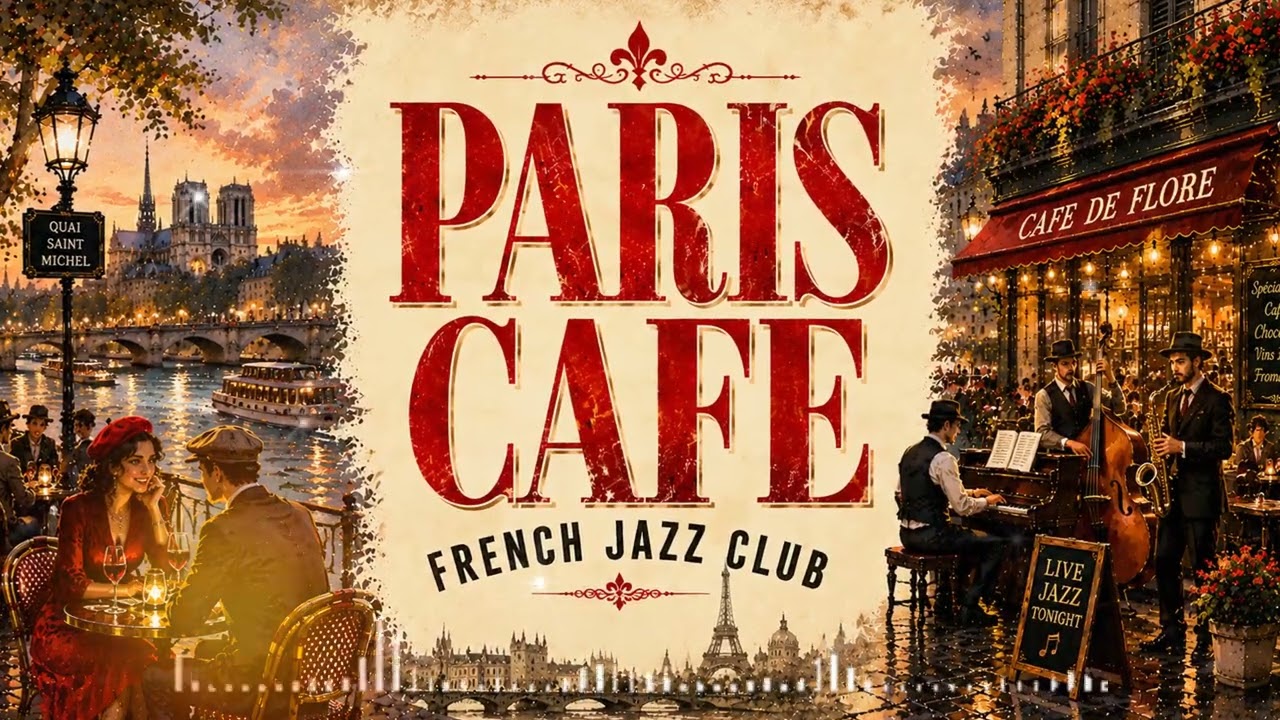 Melodies of France Springtime | Cheerful Parisian Cafe Music & Acoustic Guitar Session